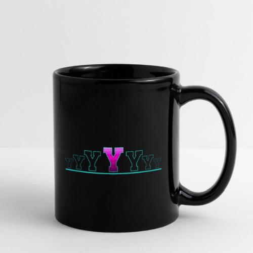 Letter Y – Capital Varsity Alphabet Monogram - Full Color Mug