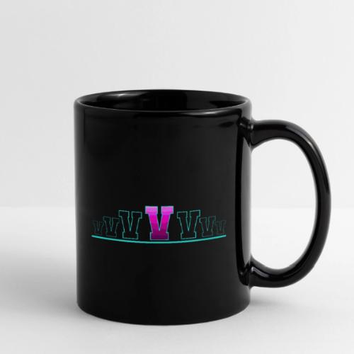Letter V – Capital Varsity Alphabet Monogram - Full Color Mug