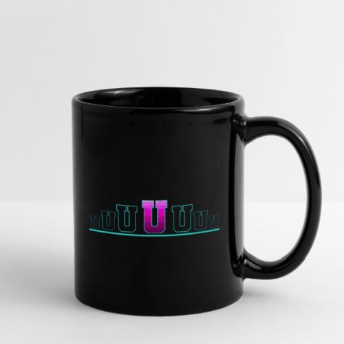 Letter U – Capital Varsity Alphabet Monogram - Full Color Mug