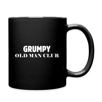 Grumpy Old Man Club Grandpa Fathers Sarcastic Grou - Full Color Mug - black - Right