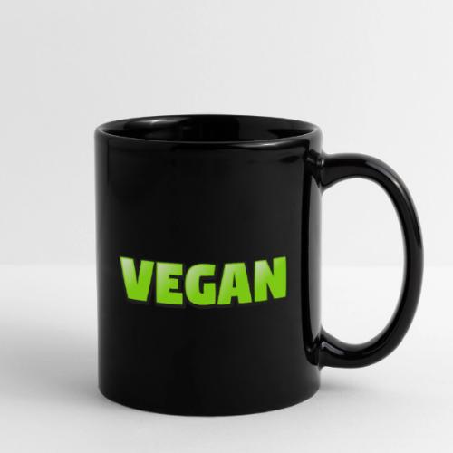 Vegan Bold Green Typography Design - Full Color Mug