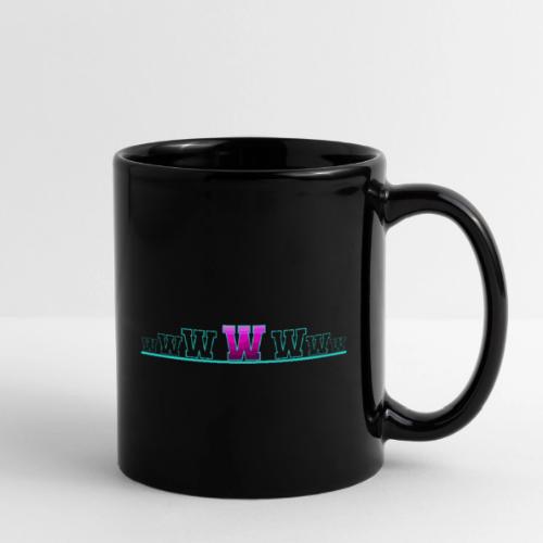Letter W – Capital Varsity Alphabet Monogram - Full Color Mug