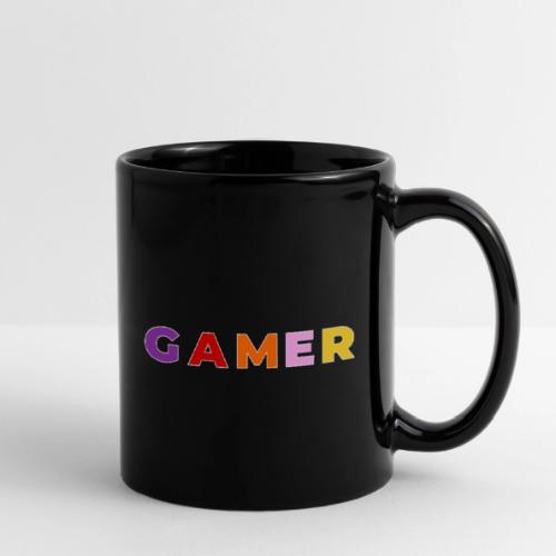 Multicolor GAMER Typography Design - Full Color Mug