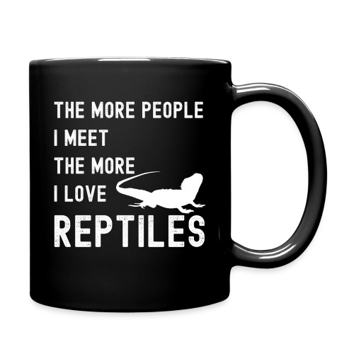 The More People I Meet The More I Love Reptiles - Full Color Mug