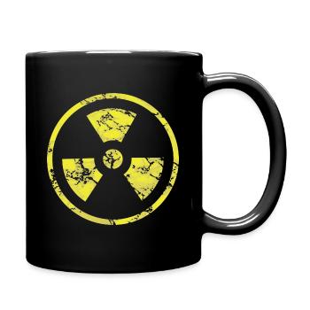 Radiation Biohazard Nuclear Radiation - Full Color Mug - black - Right