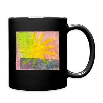 Quilted Sun - Full Color Mug - black - Right