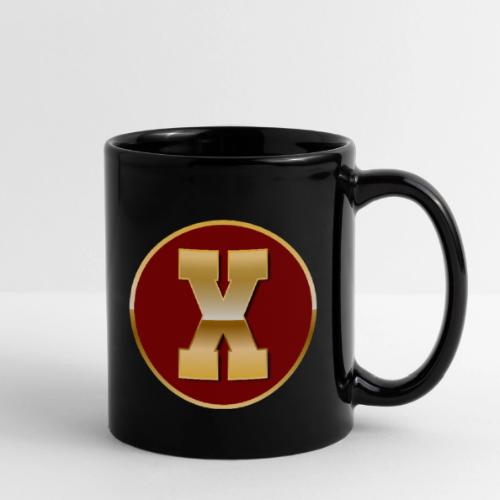Letter X – Capital Varsity Alphabet Monogram - Full Color Mug