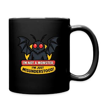 Misunderstood Mothman - Full Color Mug - black - Right