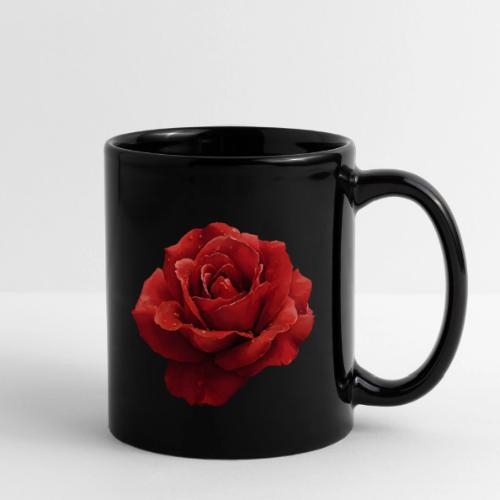 Rose: Crimson Dew Bloom - Full Color Mug