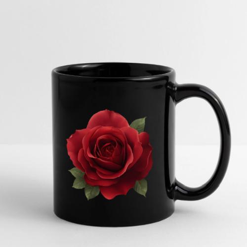Rose: Crimson Bloom Elegance - Full Color Mug
