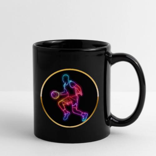 Basketball: Neon Dribble Pulse - Full Color Mug