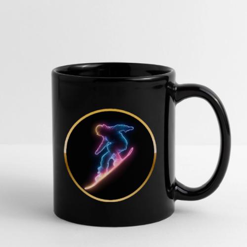 Snowboarding: Neon Snow Drift - Full Color Mug