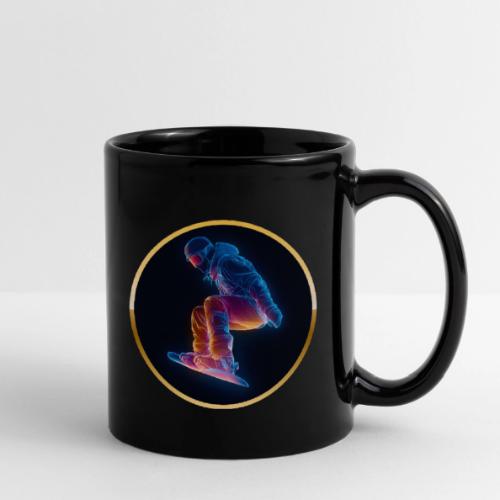 Snowboarding: Arctic Neon Leap - Full Color Mug