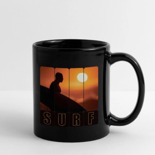Surfing: Sunset Surf Panels - Full Color Mug