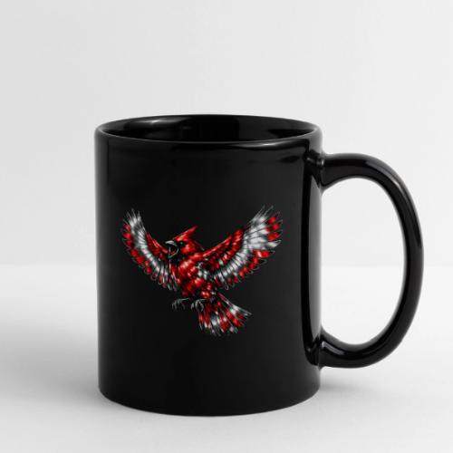 Silver Cardinal in Flight - Full Color Mug