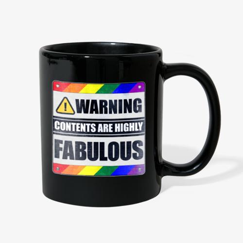 Warning: Contents are Highly Fabulous LGBT - Full Color Mug