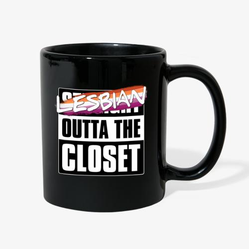 Lesbian Outta the Closet - Lesbian Pride - Full Color Mug