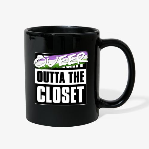 Queer Outta the Closet - Genderqueer Pride - Full Color Mug