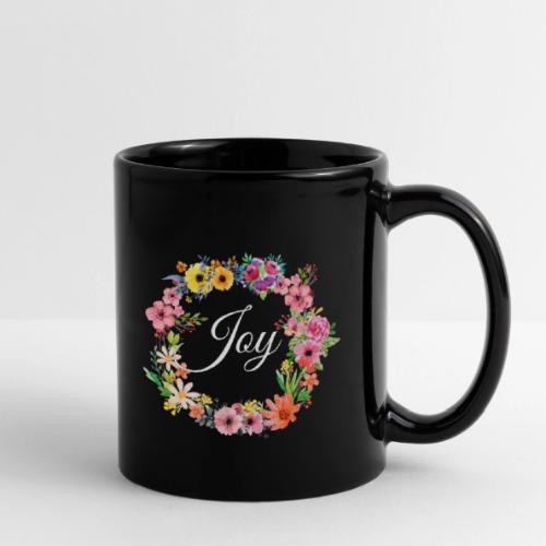 Joy Motivational Floral Gift - Full Color Mug