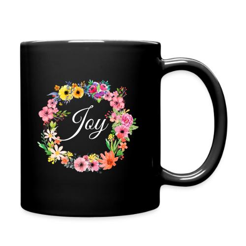 Joy Motivational Floral Gift - Full Color Mug