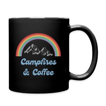 Campfires and Coffee - Full Color Mug - black - Right