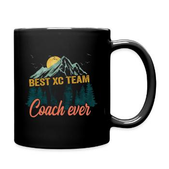 XC Cross Country Running - Full Color Mug - black - Right