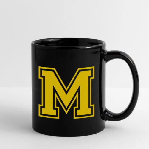 Letter M – Capital Athletic Alphabet Monogram - Full Color Mug