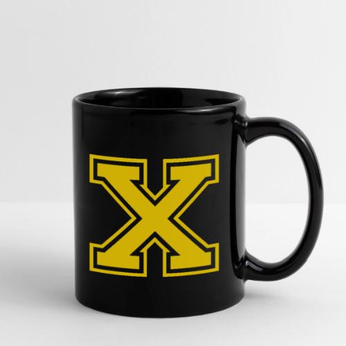 Letter X – Capital Athletic Alphabet Monogram - Full Color Mug