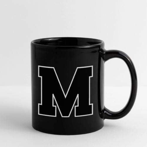 Varsity Letter M Collegiate Alphabet Art - Full Color Mug