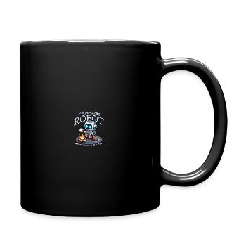 Camping Robot with campfire - Full Color Mug - black - Right