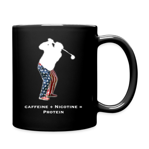 Caffeine + Nicotine = Protein - Full Color Mug