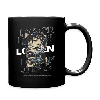 Loreen Broken Mirror Style - Full Color Mug - black - Right