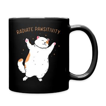 Radiate Pawsitivity - Full Color Mug - black - Right