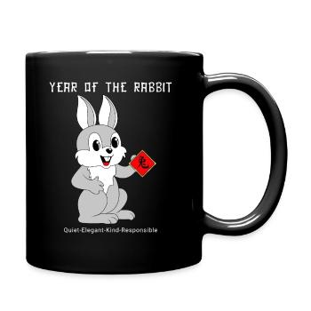 Year Of The Rabbit Cute Zodiac Chinese New Year - Full Color Mug - black - Right