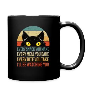 cat kitten cats cat lover cat lover cat owner - Full Color Mug - black - Right