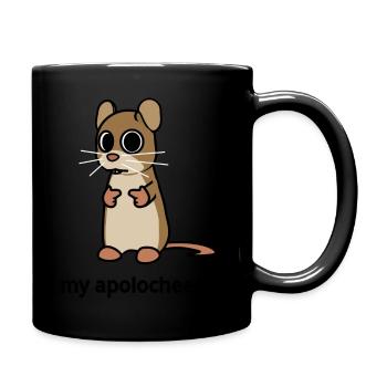 "my apolocheese" - Full Color Mug - black - Right