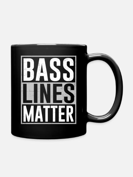 Bass Lines Matter - Full Color Mug - black