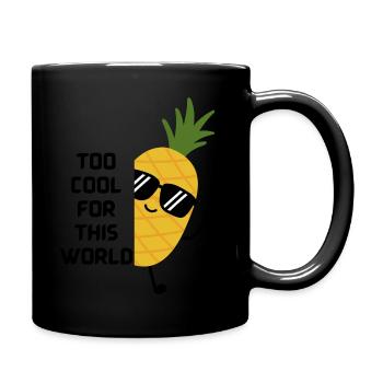 too cool - Full Color Mug - black - Right