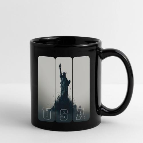 USA: Liberty Rising Over Manhattan - Full Color Mug