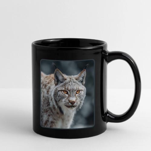 Lynx Portrait Piercing Eyes Design - Full Color Mug