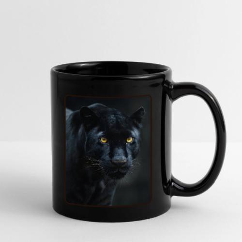 Black Panther Glowing Eyes Design - Full Color Mug