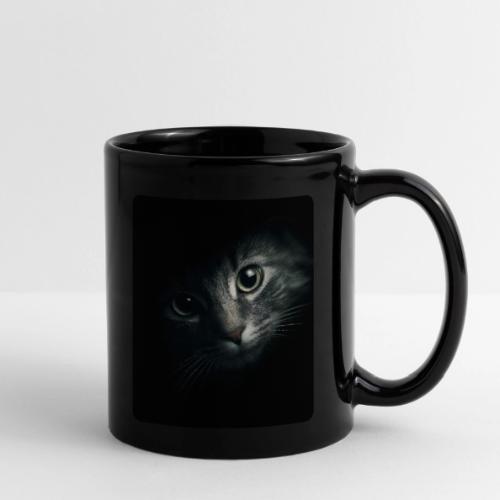 Cat Face in Shadow Close-Up Design - Full Color Mug