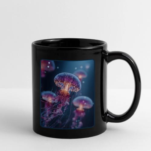 Glowing Jellyfish Deep Sea Design - Full Color Mug
