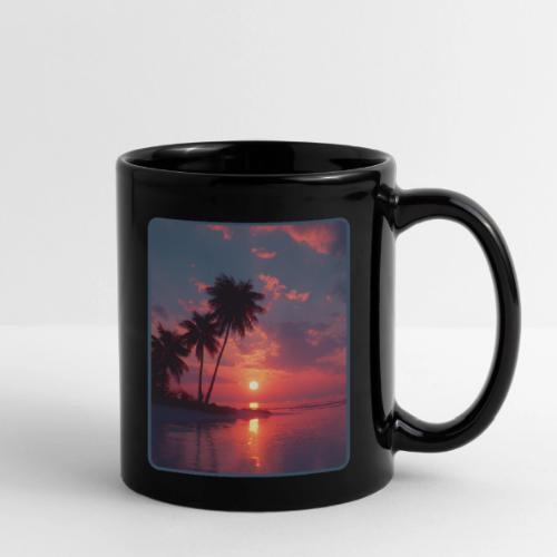 Tropical Sunset Ocean Reflection Design - Full Color Mug