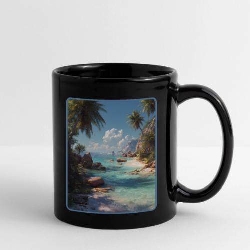 Tropical Island Paradise Ocean Design - Full Color Mug
