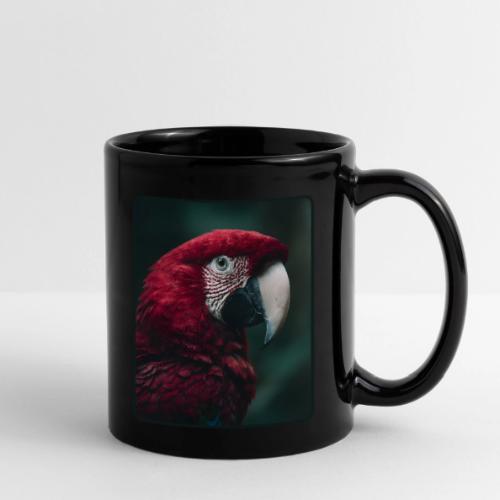Red Green Macaw Bird Portrait Design - Full Color Mug