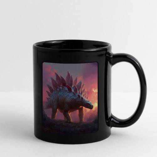 Stegosaurus Sunset Forest Design - Full Color Mug
