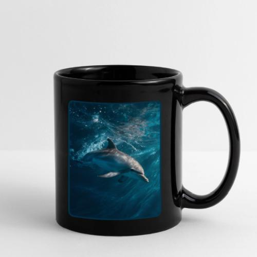 Dolphin Sunlit Ocean Serenity Design - Full Color Mug