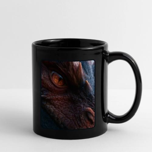 Fierce Ancient Dragon Portrait Design - Full Color Mug
