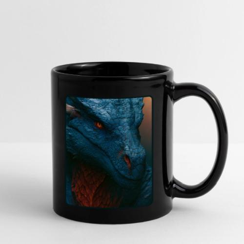 Turquoise Dragon Fire Eye Design - Full Color Mug